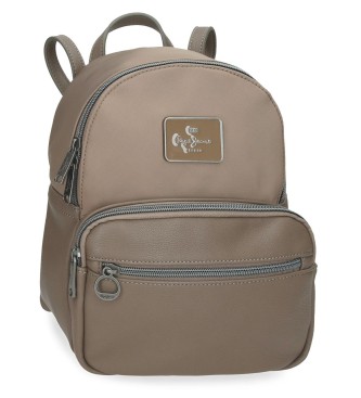 Pepe Jeans unisex. 7092144 Mochila Christine 25cm taupe (OSFA), Marrón, Casual, Poliéster