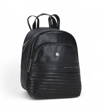 Pepe Jeans unisex. 7152041 Mochila 27cm. biker negro (OSFA), Casual, Poliéster