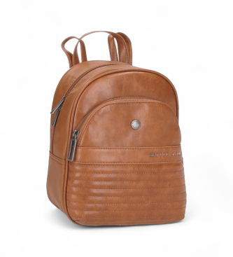 Pepe Jeans unisex. 7152042 Mochila 27cm. biker marrón (OSFA), Casual, Poliéster