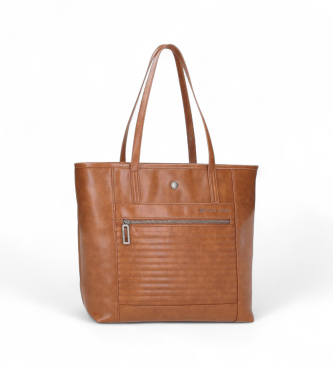 Pepe Jeans para mujer. 7157542 Bolso Tote Biker marrón (OSFA), Casual, Sintético