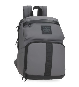 Pepe Jeans unisex. 7342033 Mochila Portaordenador Hoxton gris (OSFA), Casual, Poliéster
