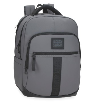 Pepe Jeans unisex. 7342333 Mochila Portaordenador Hoxton gris (OSFA), Casual, Poliéster