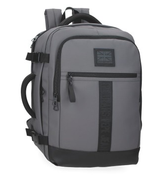 Pepe Jeans unisex. 7342533 Mochila Portaordenador Hoxton gris (OSFA), Casual, Poliéster