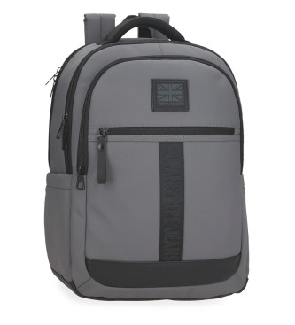 Pepe Jeans para todos. 7342833 Mochila Hoxton gris (OSFA), Casual, Poliéster, moda infantil