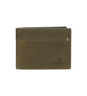 Pepe Jeans para hombre. 7843134 Cartera Staple verde (OSFA), Casual, Piel