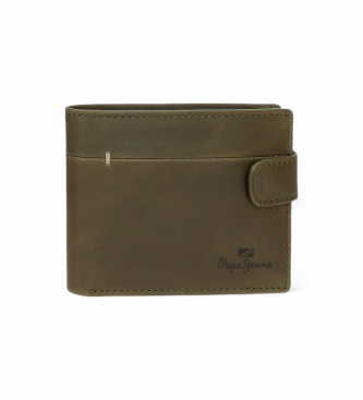 Pepe Jeans para hombre. 7843334 Cartera Staple verde (OSFA), Casual, Piel