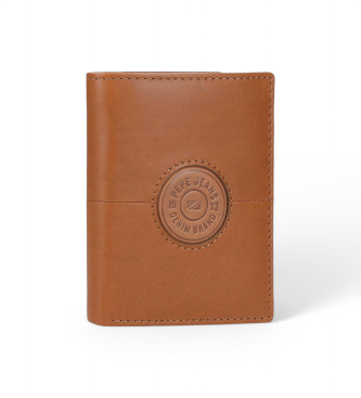 Pepe Jeans para hombre. 7861136 Cartera Cracker marrón (OSFA), Casual, Piel