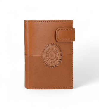 Pepe Jeans para hombre. 7861236 Cartera Cracker marrón (OSFA), Casual, Piel
