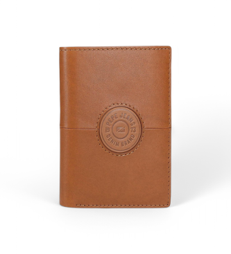 Pepe Jeans para hombre. 7862036 Cartera Cracker marrón (OSFA), Casual, Piel