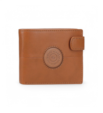 Pepe Jeans para hombre. 7863336 Cartera Cracker marrón (OSFA), Casual, Piel