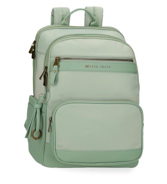 Pepe Jeans unisex. 7922434 Mochila Porta Ordenador 15? Morgan verde (OSFA), Casual, Poliéster