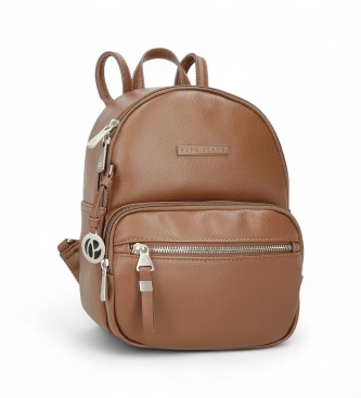 Pepe Jeans para mujer. 7942032 Mochila 25cm Elia marrón (OSFA), Casual, Poliéster