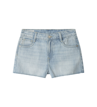 Pepe Jeans para niña. PG8000001PR5 Short Patty azul (6años= 104cm), Casual, Algodón, Denim, moda infantil