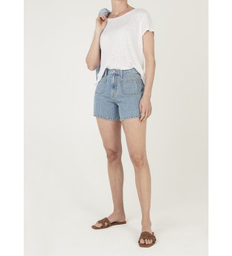 Pepe Jeans para mujer. PL80000303V4 Shorts Rachel azul (32), Casual, Algodón, Denim