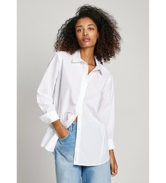 Pepe Jeans para mujer. PL304972 Camisa Agnes blanco (M), Casual, Algodón, Manga larga