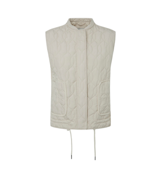 Pepe Jeans para mujer. PL402426 Chaleco Ali blanco (M), Casual, Poliéster, Sostenible