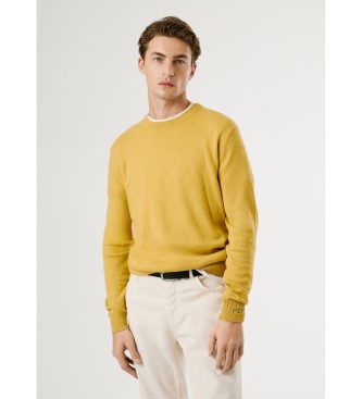 Pepe Jeans para hombre. PM7000013 Jersey Andre amarillo (L), Casual, Algodón