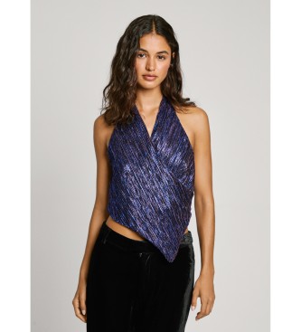 Pepe Jeans para mujer. PL304965 Top Annie negro (XS), Casual, Poliéster, Sin mangas / Tirantes