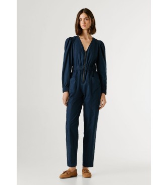 Pepe Jeans para mujer. PL2300008 Mono Aria marino (XS), Casual, Algodón, Manga larga