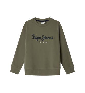 Pepe Jeans para niño. PB5800016 Sudadera Art Crewneck verde (16años= 176cm), Casual, Algodón, moda infantil