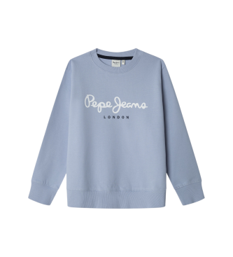 Pepe Jeans para niño. PB5800016 Sudadera Art Crewneck azul (8años= 128cm), Casual, Algodón, moda infantil