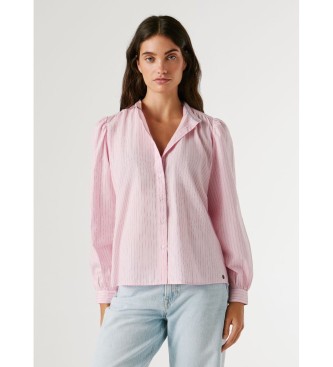 Pepe Jeans para mujer. PL3051444 Blusa Atyty rosa (XL), Casual, Algodón, Manga larga