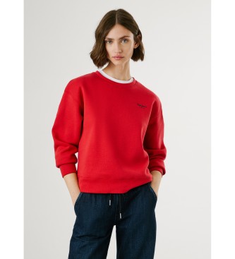 Pepe Jeans para mujer. PL5800017 Sudadera Babi rojo (XS), Casual, Algodón