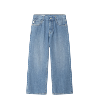 Pepe Jeans para niño. PB20000984U2 Jeans Baggy Barnet azul (8años= 128cm), Casual, Algodón, Denim, moda infantil