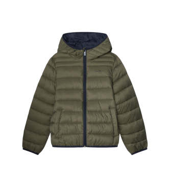 Pepe Jeans para niño. PB4000004 Abrigo Bailor verde (4Años= 80cm), Casual, Algodón, moda infantil