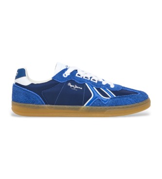 Pepe Jeans para hombre. PMS00040 Zapatillas De Piel Ball Fun (45), Plano, Cordones, Casual