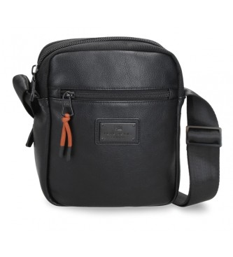 Pepe Jeans unisex. 7825531 Bandolera Egham dos compartimentos negro (OSFA), Casual, Poliéster