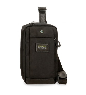 Pepe Jeans unisex. 7785831 Bandolera riñonera Leighton negro (OSFA), Casual, Poliéster