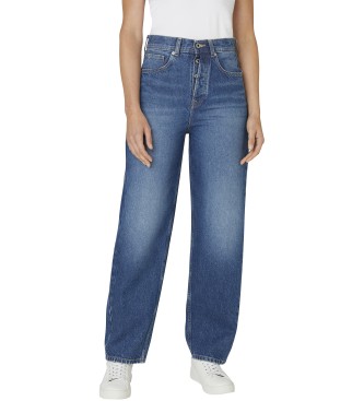 Pepe Jeans para mujer. PL2047394A3 Jeans Barrel Addison azul (26/30), Casual, Algodón, Denim
