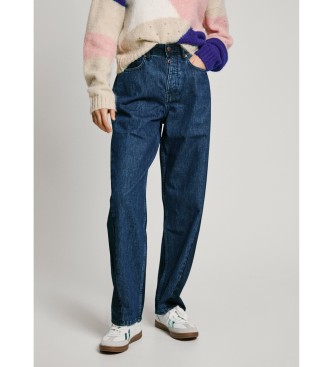 Pepe Jeans para mujer. PL204891 Jeans Barrel Uhw Mix azul (26/30), Casual, Algodón, Denim, Sostenible