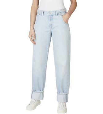 Pepe Jeans para mujer. PL2050875 Jeans Barrel azul (26/30), Casual, Algodón, Denim