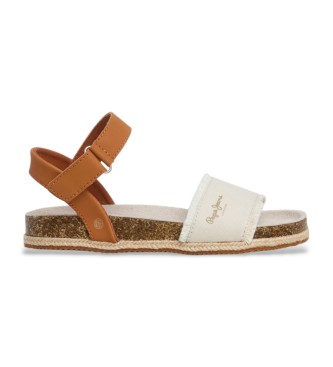 Pepe Jeans para mujer/niña. PGS90203 BERLIN BASS G (39), Marrón, Plano, Velcro, Casual, moda infantil