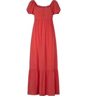 Vestido Bernardette rojo (M), Casual, Fiesta, Viscosa, Manga corta, Pepe Jeans outlet 2024.