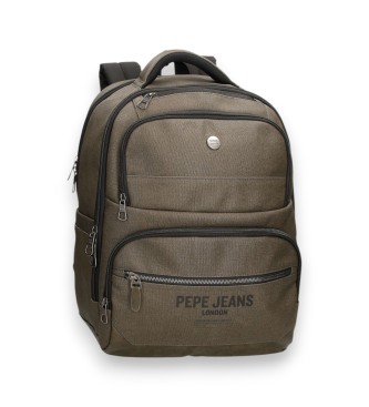 Pepe Jeans para hombre. PM1200014 Mochila Berwick verde (OSFA), Casual, Poliéster