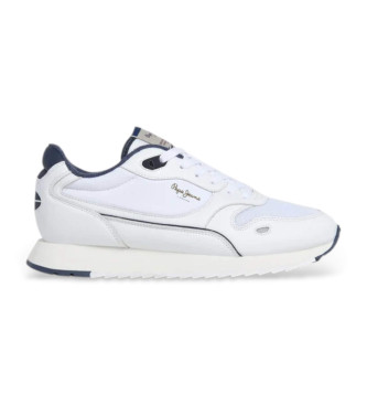 Pepe Jeans para hombre. PMS400008 Zapatillas Bexley One blanco (42), Plano, Cordones, Casual