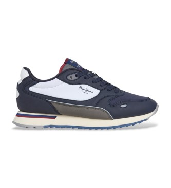 Pepe Jeans para hombre. PMS400007 Zapatillas Bexley South marino (40), Plano, Cordones, Casual