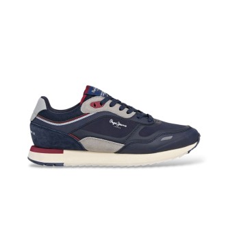 Pepe Jeans para hombre. PMS400022 Zapatillas Bexley Urban marino (45), Plano, Cordones, Casual