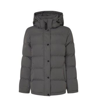 Pepe Jeans para mujer. PL402438 Plumífero Bibi gris (M), Casual, Poliéster, Sostenible