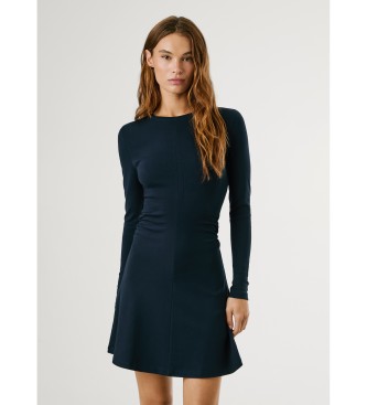 Pepe Jeansvoor vrouwen. PL9537718 Boli jurk marine (S), Casual, Katoen, Lange mouwen, Marineblauw