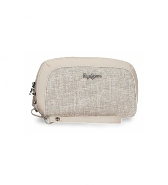 Pepe Jeans para mujer. 7604132 Bolso de mano Maddie beige -20x11x4cm- (OSFA), Casual, Sintético