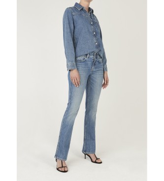 Pepe Jeans para mujer. PL20509244VB Jeans Bootcut Piper azul (32/32), Casual, Algodón, Denim