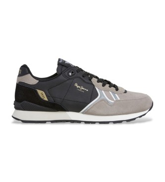Pepe Jeans para hombre. PMS400003 Zapatillas Brit Half gris (42), Plano, Cordones, Casual