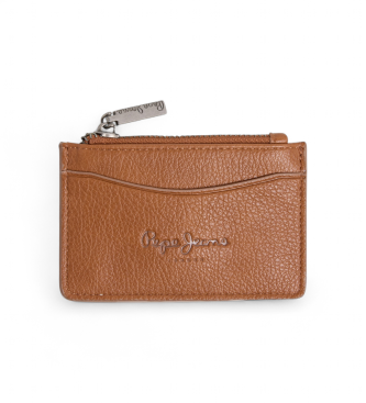 Pepe Jeans para mujer. PL0700047 Tarjetero Caddy marrón (OSFA), Casual, Poliuretano