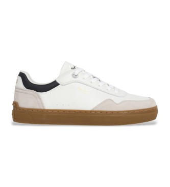 Zapatillas de piel Camden Collar blanco (42), Plano, Cordones, Casual