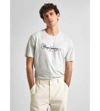 Pepe Jeansvoor mannen. PM509373 Camille T-shirt grijs (L), Casual, Katoen, Korte mouwen