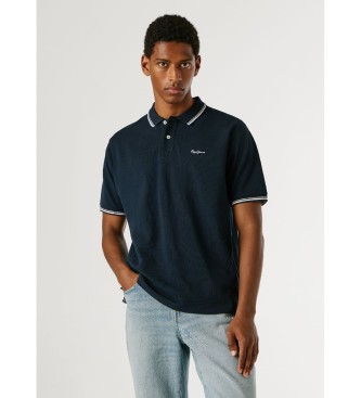 Pepe Jeans para hombre. PM5400093 Polo Carson marino (XL), Casual, Algodón, Manga corta